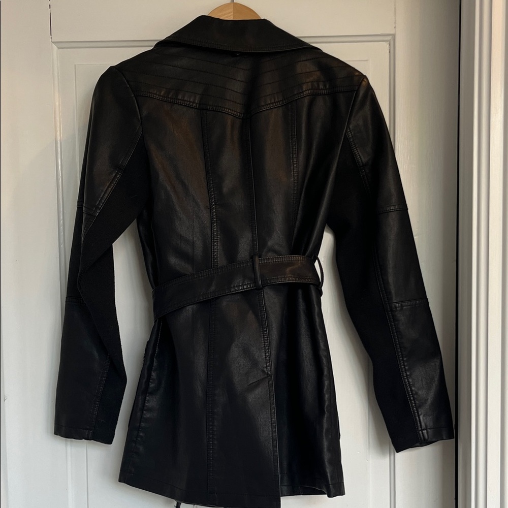 Roz & Ali Women's Black Faux Leather Jacket - Picture 6 of 6